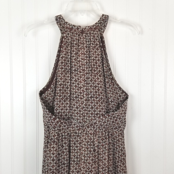 Madewell Silk Midi High Neck Halter Dress Size 6 Y2K Fairy Grunge Whimsigoth - Picture 8 of 11